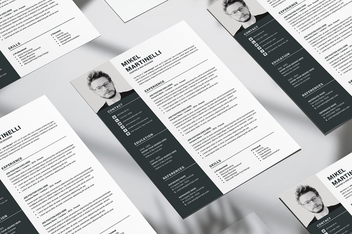 Resume/CV Word Template, a Resume Template by deviserpark (Photo 3 of 5)