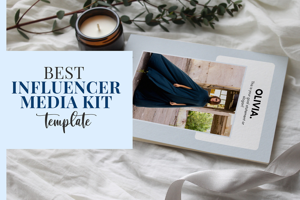 Influencer Media Kit Canva Templates, a Presentation Template by Snapybiz