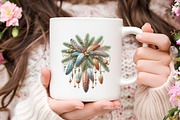 Boho Christmas Decor Clipart, an Illustration by RobertsArt (Thumbnail 7 of 7)