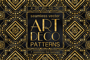 20 Art Deco Seamless Vector Patterns, a Pattern Graphic by CatJello Graphics (Thumbnail 1 of 23)