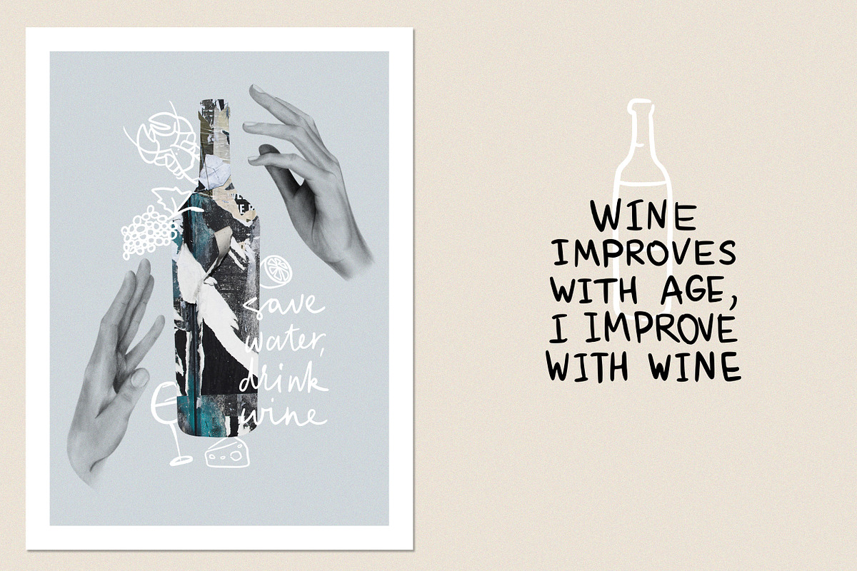 Winetastic. Collage & Illustrations, an Object Graphic by AnMark (Photo 10 of 12)