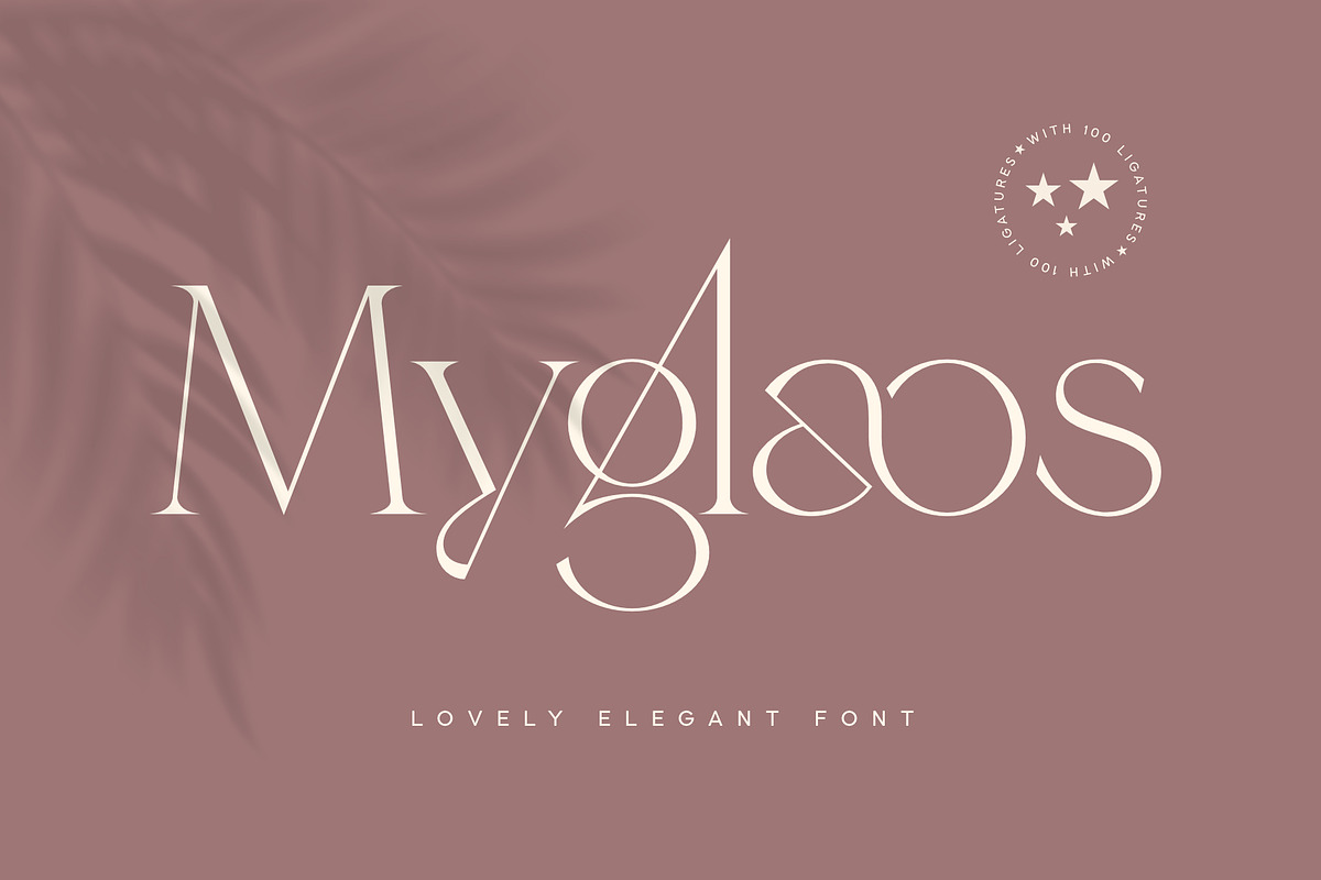 Myglaos | Lovely Elegant Font, a Serif Font by Sealoung (Photo 1 of 14)