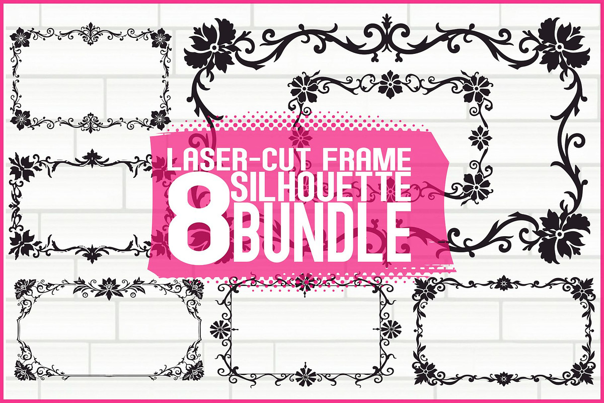 Decorative Frame Vector Bundle, an Illustration by yasushie (Photo 1 of 9)