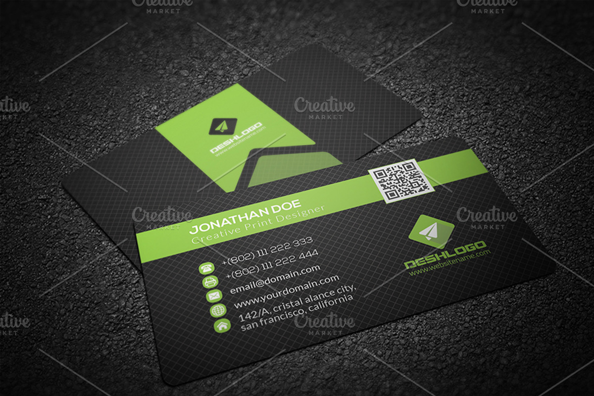 Clean Business Card, a Business Card Template by Cristal Pioneer (Photo 2 of 6)