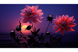 petals silhouette of flowers ai, a Beauty & Fashion Photo by pikepicture