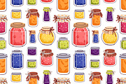 Sweet jam in jars, seamless patterns, a Pattern Graphic by Good Studio (Thumbnail 2 of 9)