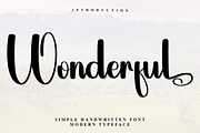 Wonderful, a Handwritten Font by InermediaSTUDIO (Thumbnail 1 of 7)