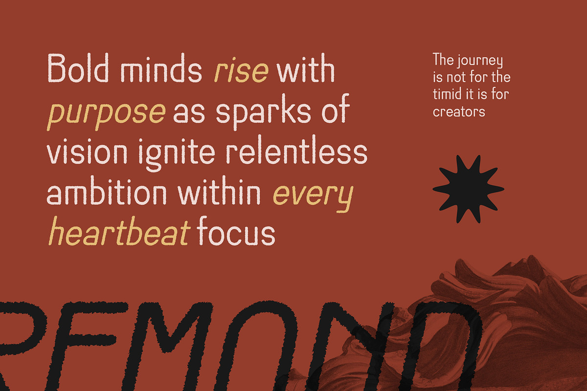 Remond Rounded Rough, a Sans Serif Font by Craft Supply Co. (Photo 5 of 8)