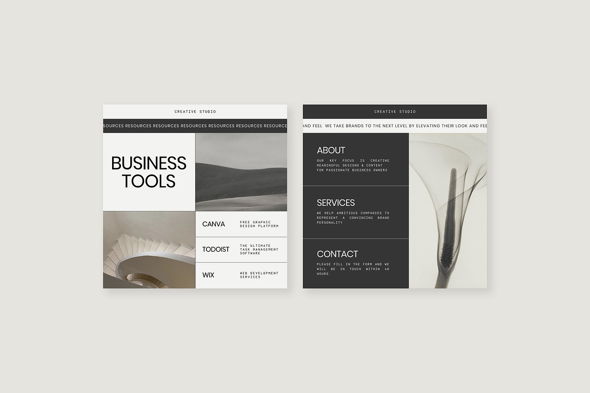 Amour Social Media Pack Canva PS, a Social Media Template by Feel This (Photo 8 of 22)