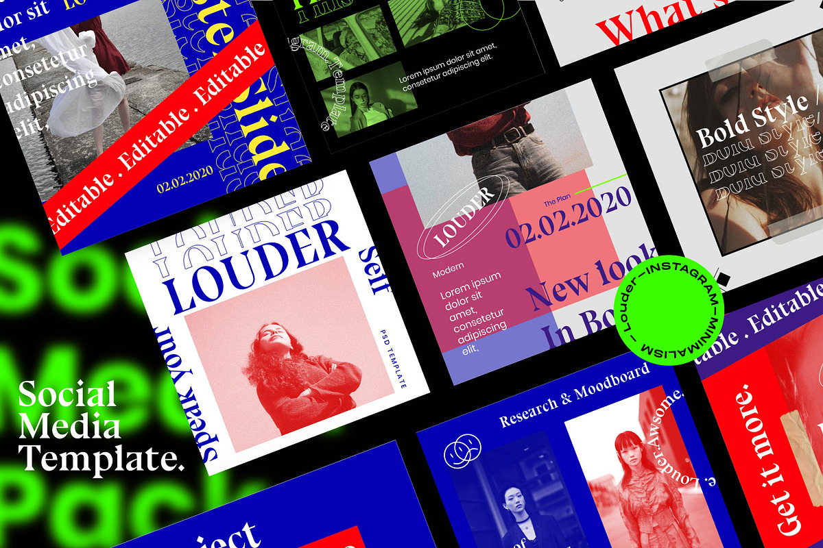 LOUDER - Urban Social Media Brand, a Social Media Template by Dirtytemp Studio (Photo 12 of 12)