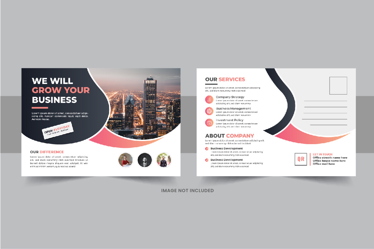 Modern eddm postcard design template, a Card Template by Pavel_design