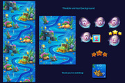 Vector seamless underwater map, an Animal Illustration by Nearbirds (Thumbnail 2 of 2)