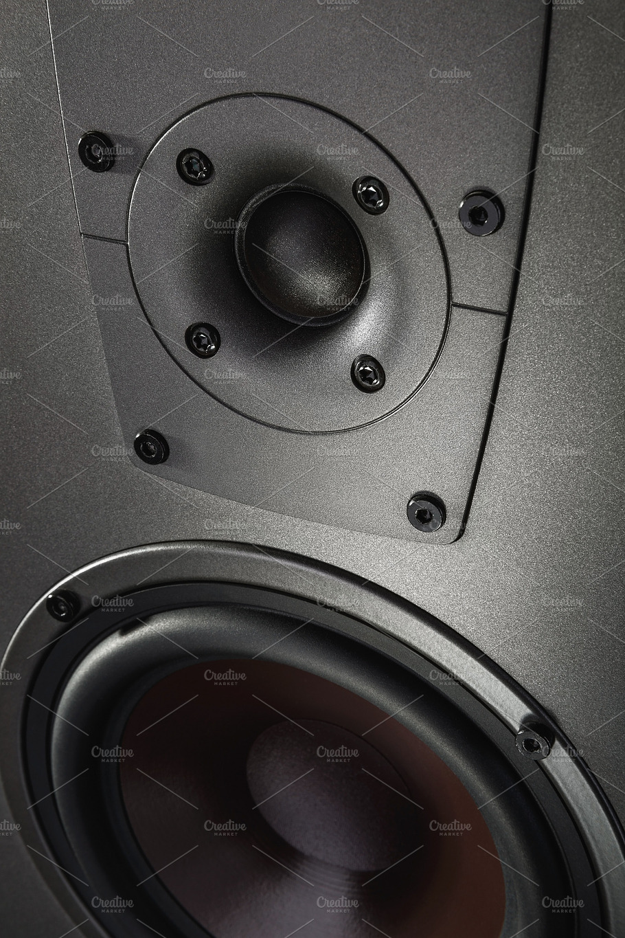 Speaker Featuring Closeup Isolated And System