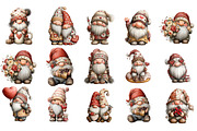 Valentine Gnomes Clipart, an Illustration by DreamArtGraphic (Thumbnail 4 of 4)