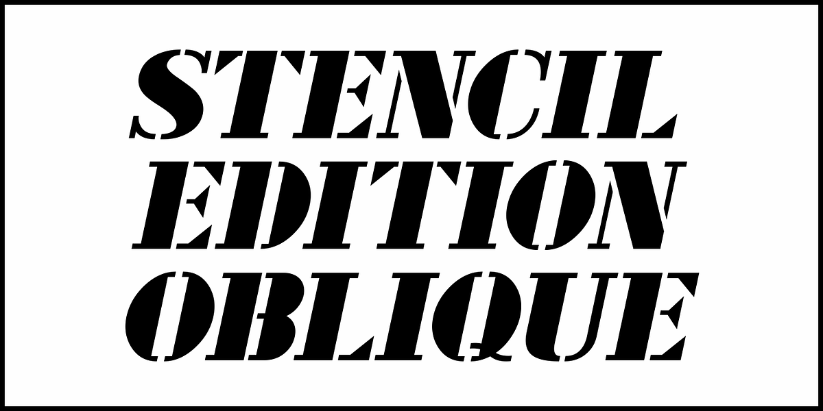 Stencil Edition JNL, a Font by Jeff Levine Fonts (Photo 4 of 5)