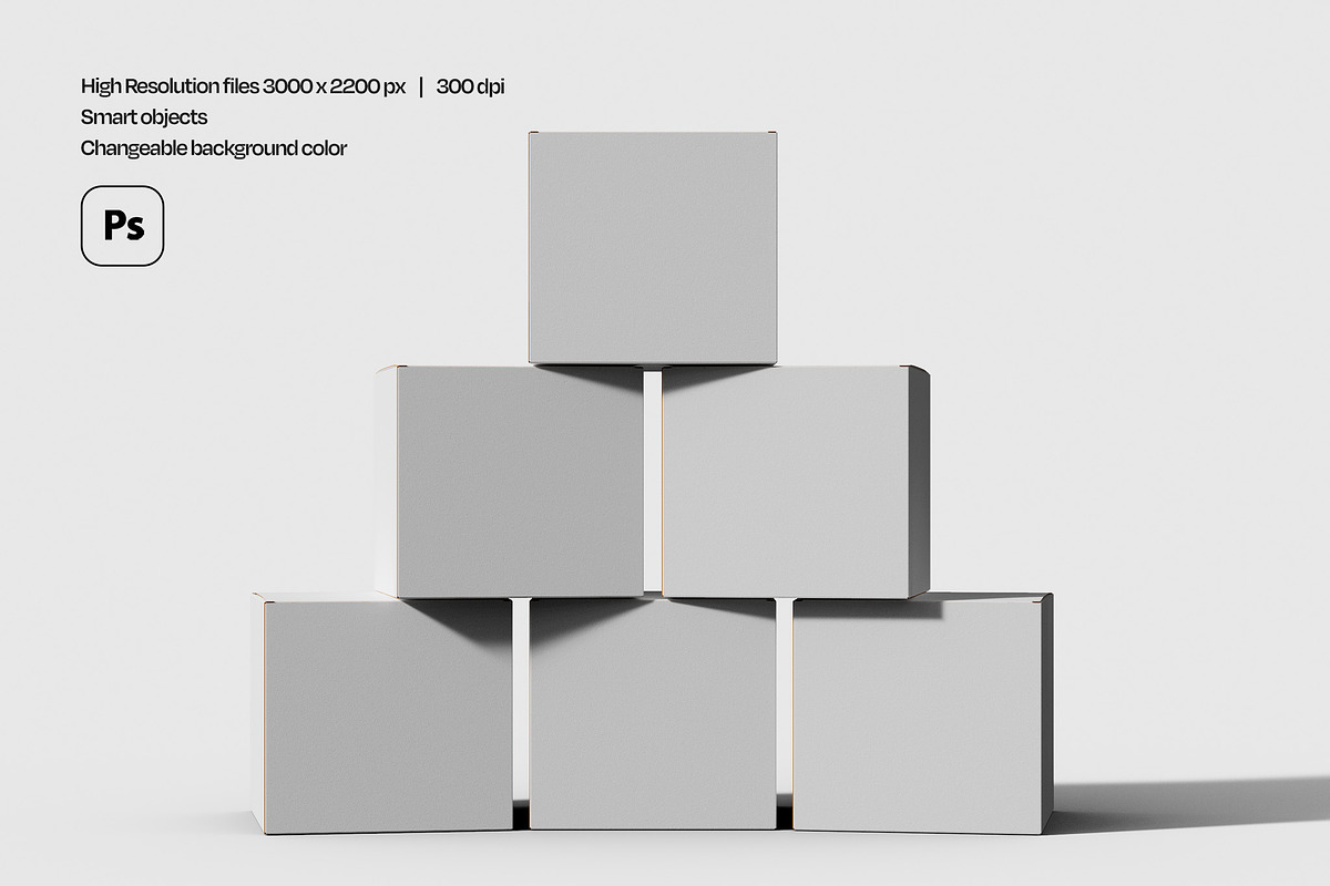 Cosmetic Box Packaging Mockup Set, a Packaging Mockup by Mego-studio (Photo 4 of 7)