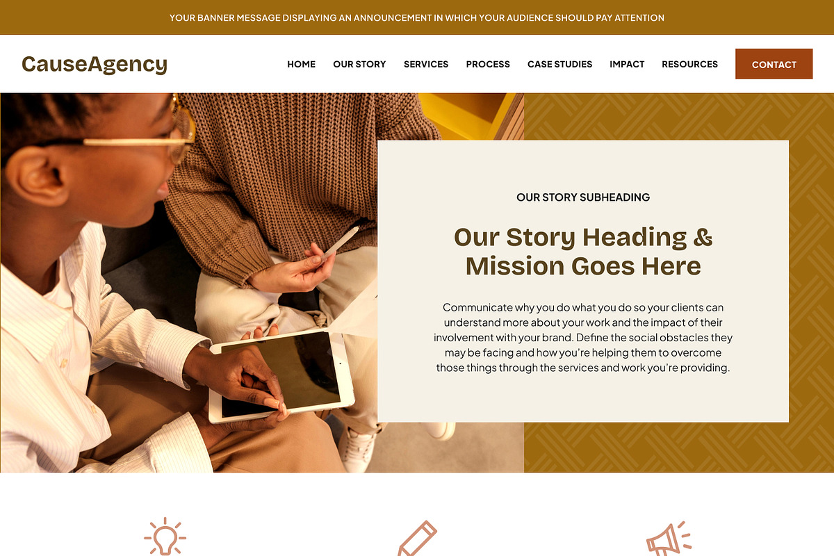 Social Enterprise Showit Template, a WordPress Template by Studio Humankind (Photo 20 of 20)