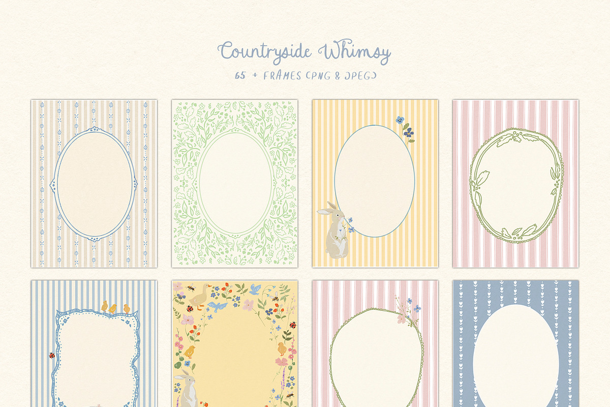 Cottagecore PNG Frames, Illustration, a Decorative Illustration by whiteheartdesign (Photo 9 of 57)