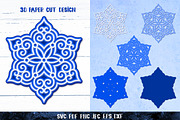 3D Snowflake Paper Cut Collection, a Graphic by Digital_Craftyfox (Thumbnail 11 of 19)