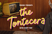 Tontecera | Retro Script Font