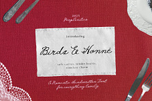 Birds & Honné Romantic Handwritten