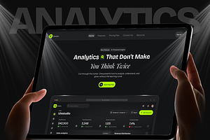 DataZen-Analytics SaaS Website ui, a Landing Page Template by Brix Lab