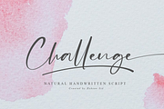 Challenge // Casual Handwritten Font, a Script Font by Haksen (Thumbnail 1 of 14)