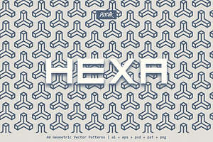 Hexa Geometric Vector Patterns