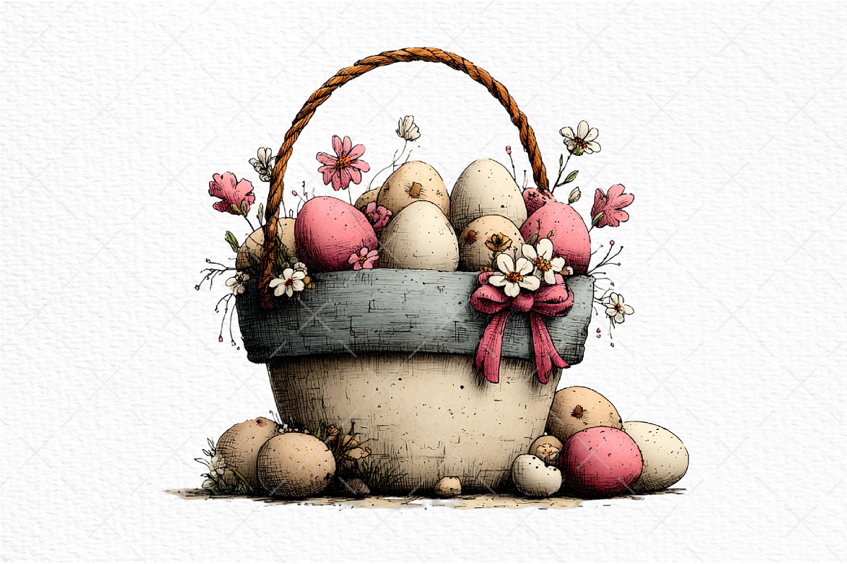 Cute Easter Clipart, an Illustration by Craft Nest (Photo 11 of 11)