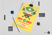 Baseball Tournament Flyer Template, a Flyer Template by Aam360 (Thumbnail 3 of 3)