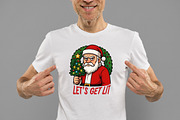 Funny Santa Claus Let’s Get Lit PNG, an Illustration by Daily.Designs (Thumbnail 2 of 5)