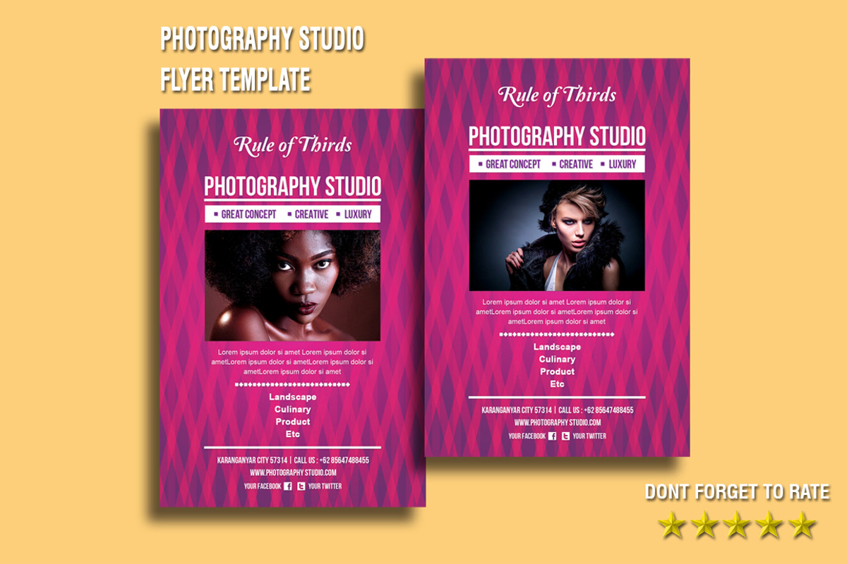Photography Studio Flyer Template, a Flyer Template by mesuka (Photo 1 of 3)