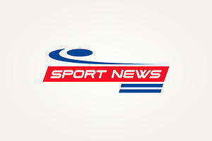 sports news with kicked ball logo, a Branding & Logo Template by Blazybone