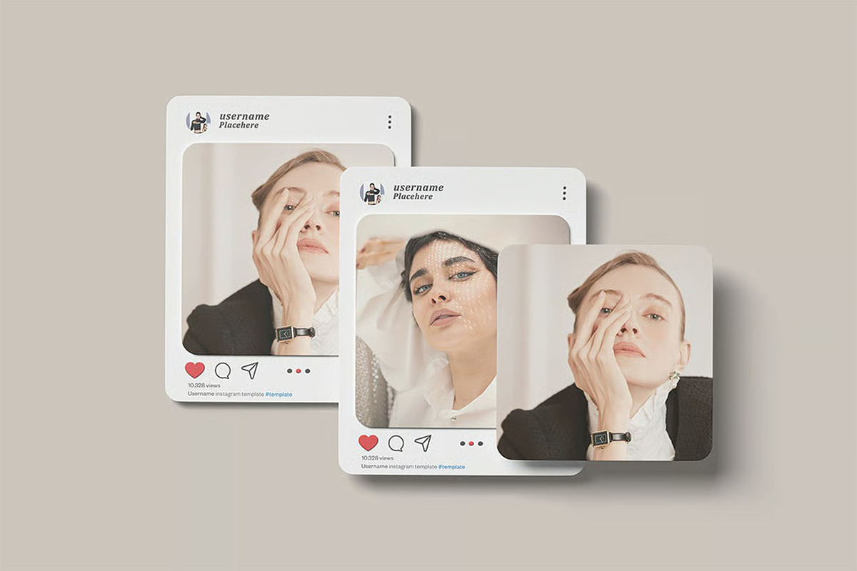 Instagram Post Mockup, a Device Mockup by zpackcreative (Photo 2 of 5)