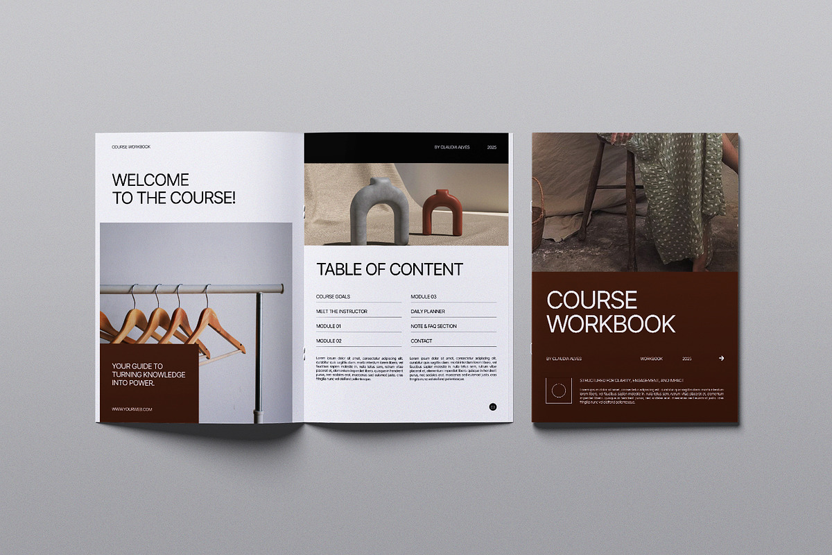 Course Workbook, a Magazine Template by Portocraft