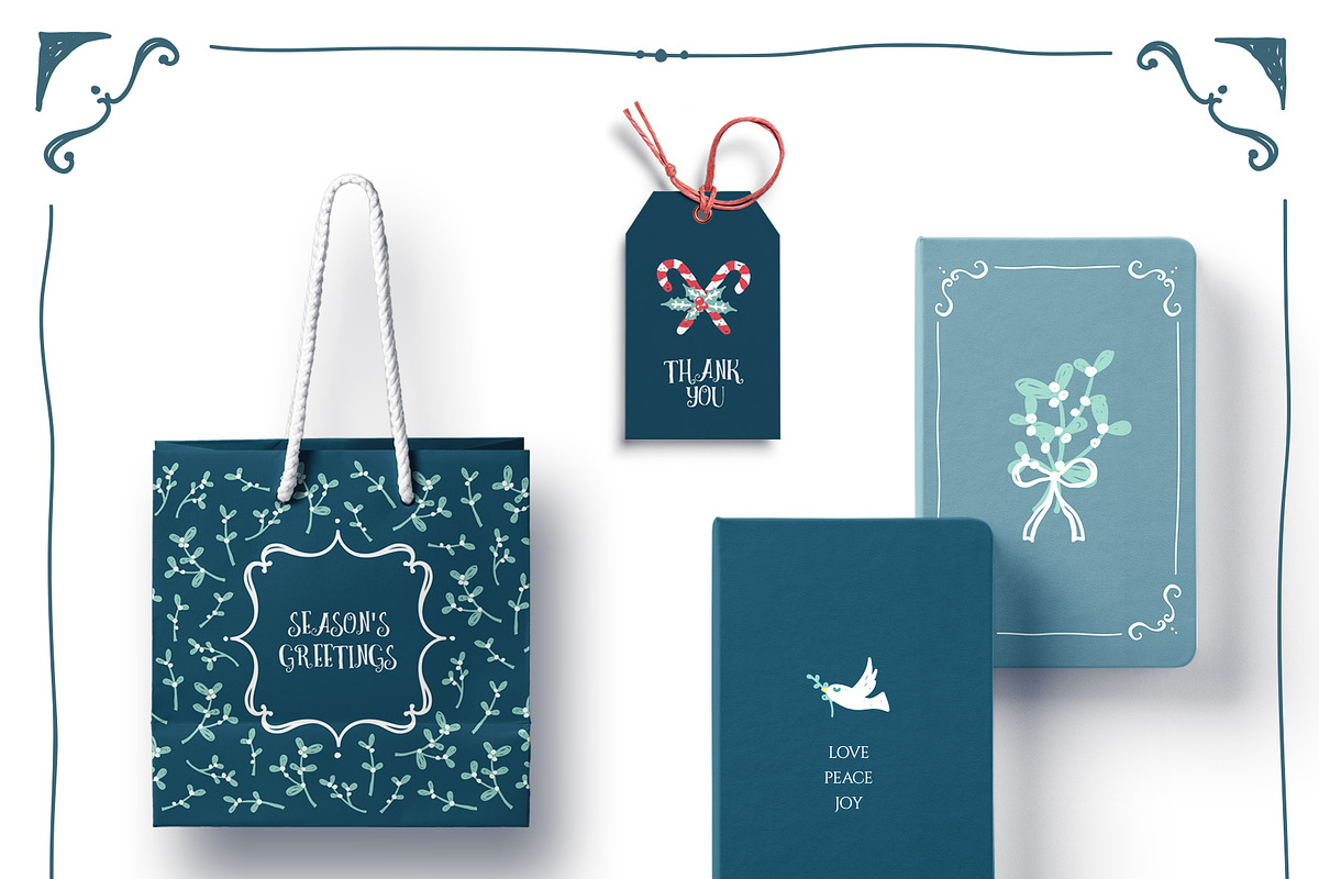 Christmas Joy Xmas Graphics & Cards, a Seasonal Illustration by Euonia Meraki (Photo 8 of 10)