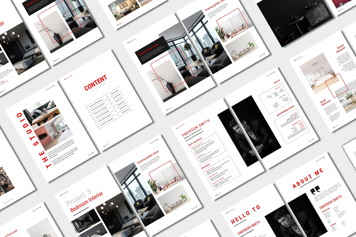 Portfolio Template | Canva, a Brochure Template by TheBrightGrap (Photo 5 of 10)