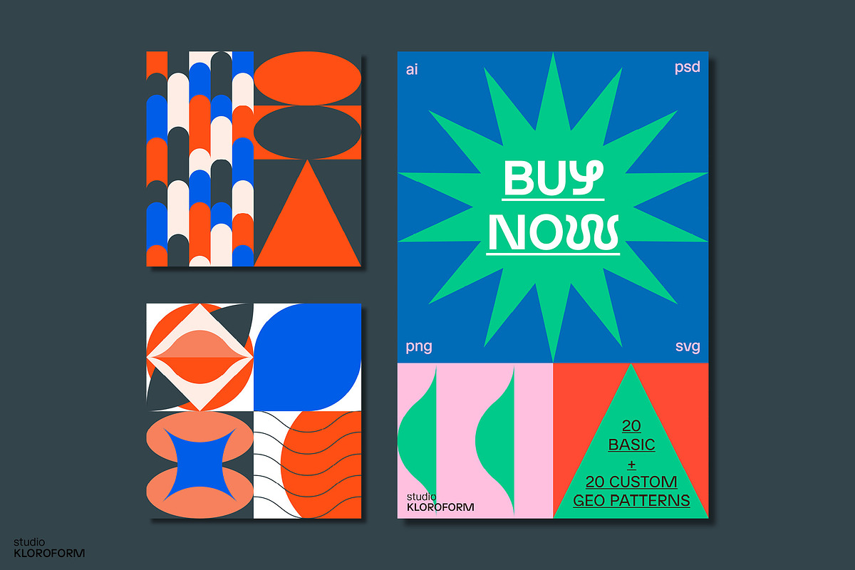 Geometric Fun 1, a Pattern Graphic by kloroform (Photo 9 of 21)