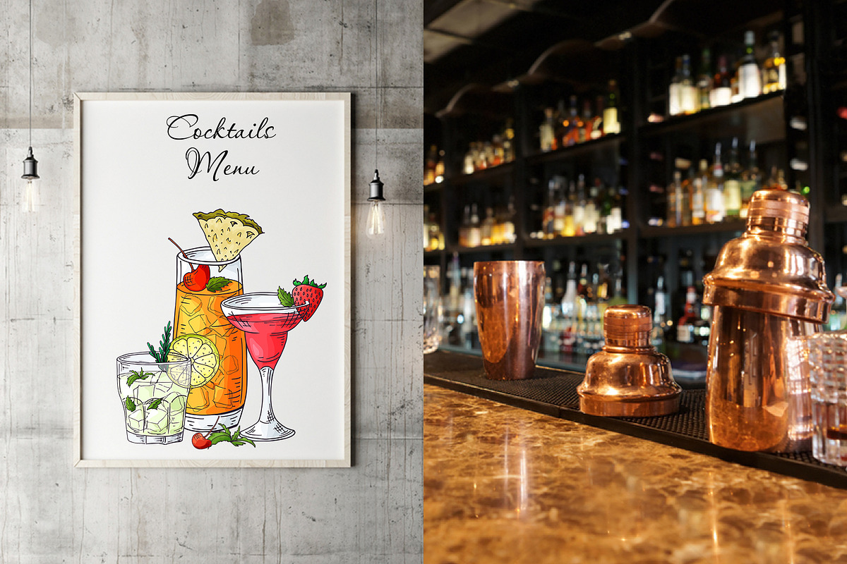Cocktails Bundle+bonus, a Food Illustration by Astarte_design (Photo 9 of 10)