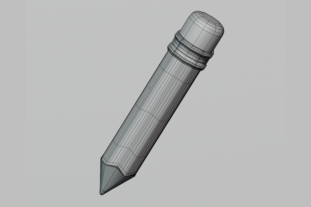Pencil 3d model, an Object 3D Model by fahad121 (Photo 6 of 7)