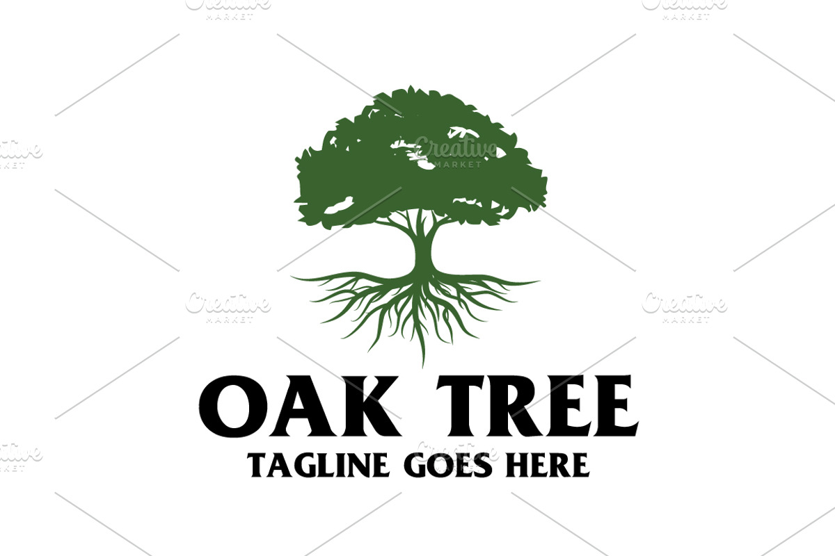 Oak Tree Logo, a Branding & Logo Template by menangan studio