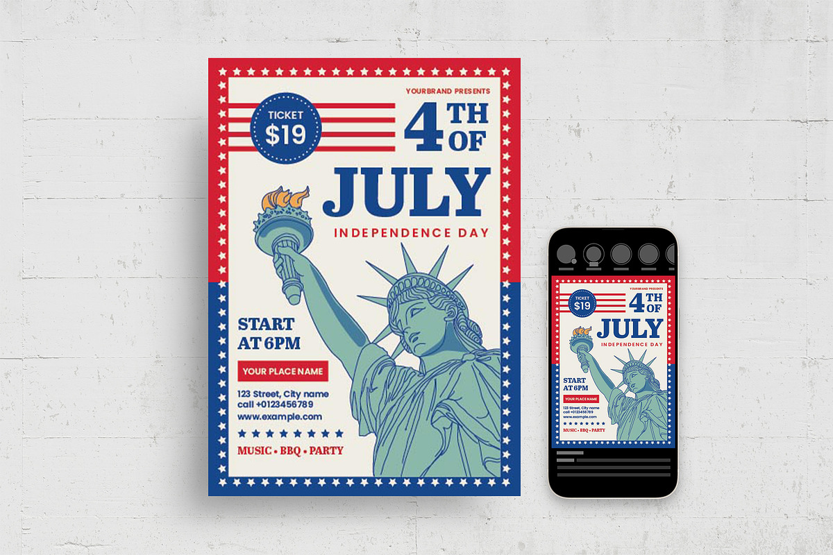 4th July Flyer, a Flyer Template by BrandPacks (Photo 1 of 7)