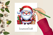 Christmas Funny Grumpy Santa Clipart, a Work Illustration by Dream Creation (Thumbnail 3 of 6)