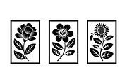 Minimal Flower Laser Cut Silhouette, an Illustration by Amazin_art (Thumbnail 4 of 11)