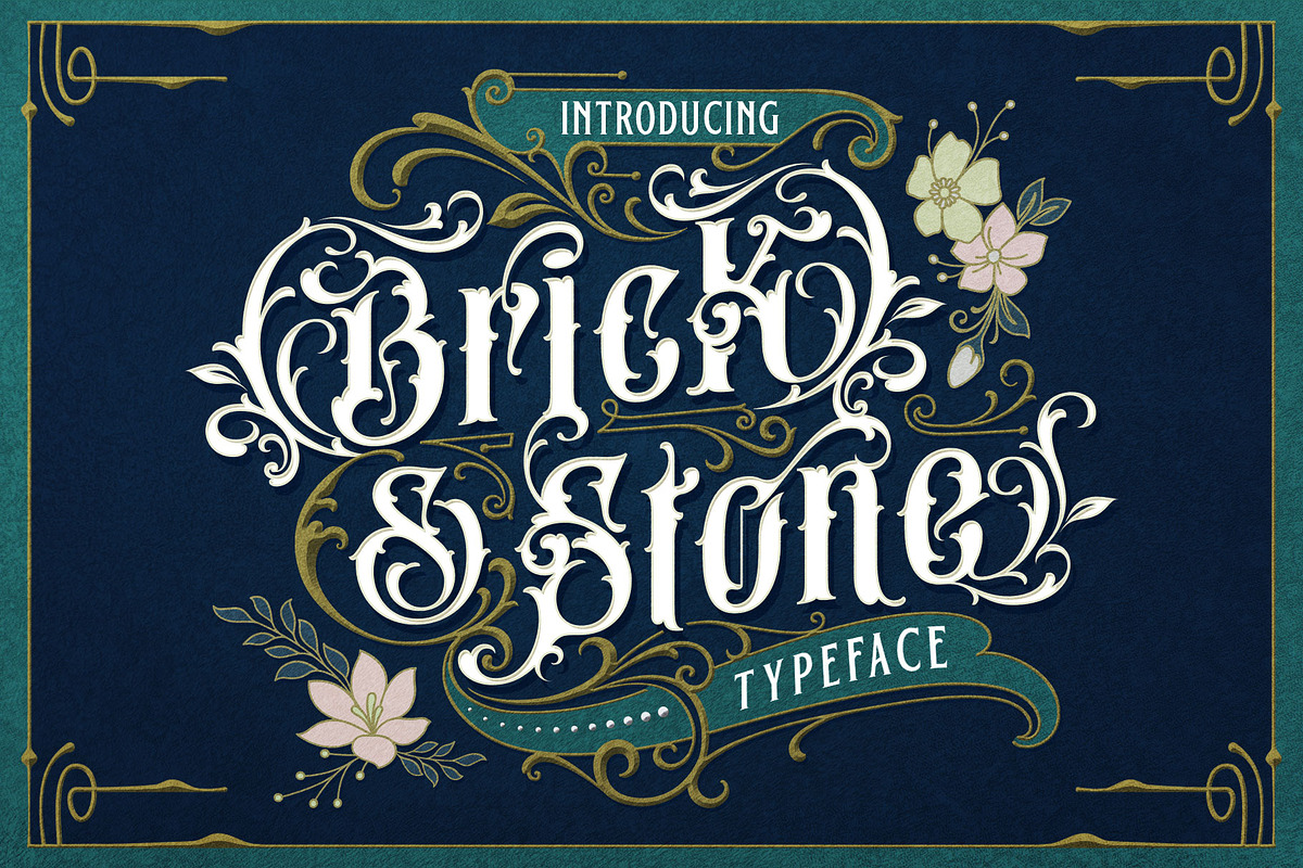 Brick Stone Victorian Typeface, a Blackletter Font by alit design (Photo 1 of 23)