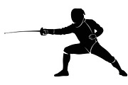 An elegant Fencing Duel Silhouettes, an Illustration by Amazin_art (Thumbnail 13 of 31)