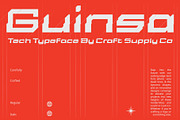 Guinsa – Futuristic Font, a Sans Serif Font by Craft Supply Co. (Thumbnail 1 of 8)