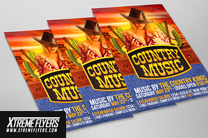 Country Music Flyer Template