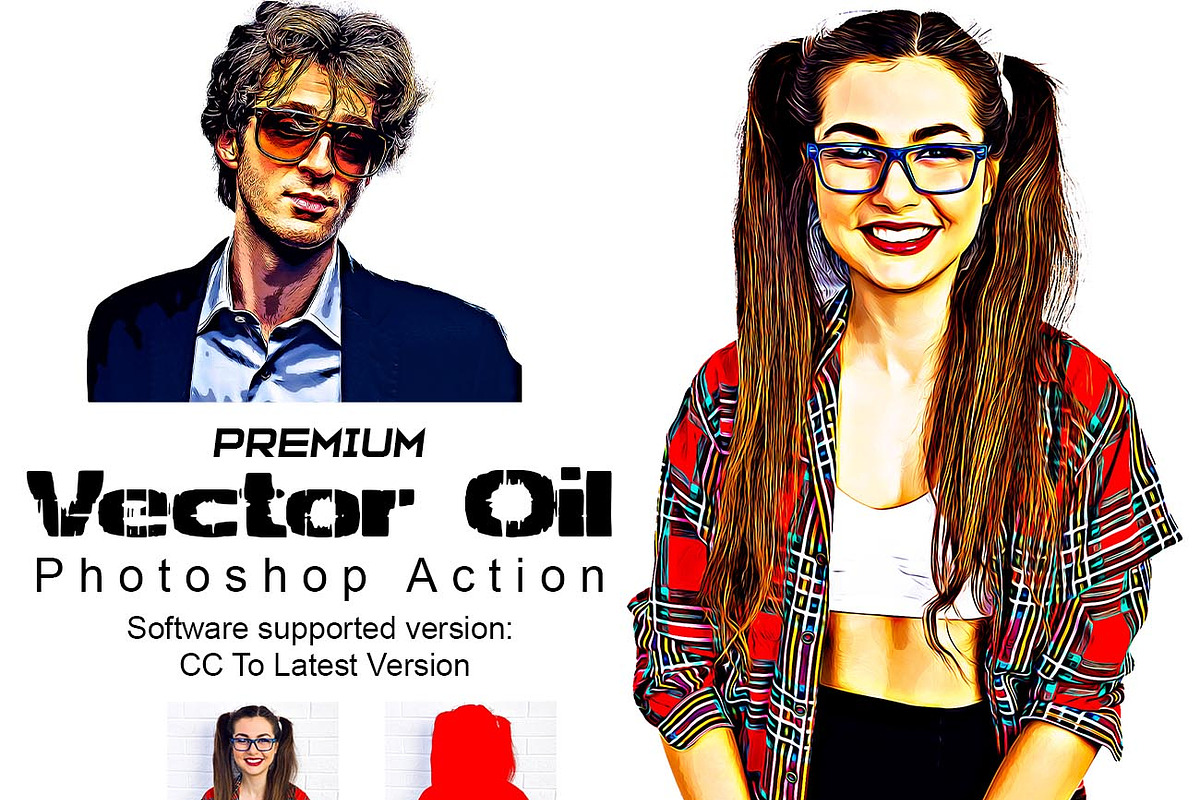 Premium Vector Oil Photoshop Action, an Action Add-On by Studio Retouch (Photo 1 of 11)