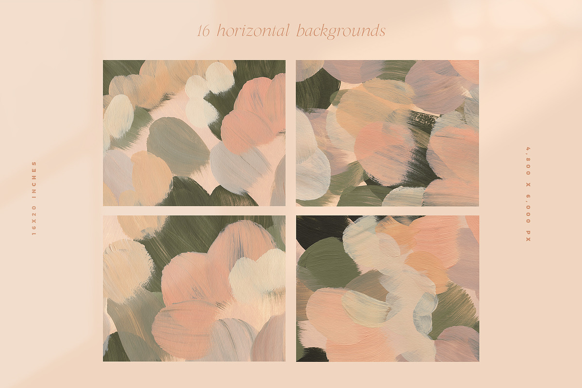 April Painted Abstract Backgrounds, a Texture Graphic by Basia Stryjecka (Photo 17 of 19)